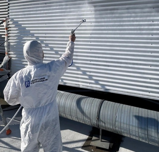 application de peinture anti corrosion