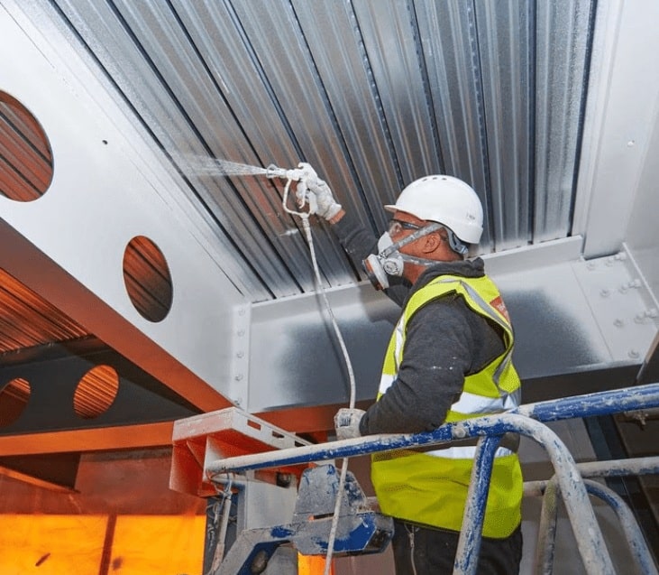 application peinture intumescente